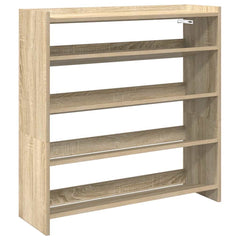 vidaXL Shoe Rack Sonoma Oak 80x25x81 cm Engineered Wood 2