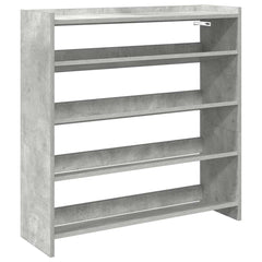 vidaXL Shoe Rack Concrete Grey 80x25x81 cm Engineered Wood 2