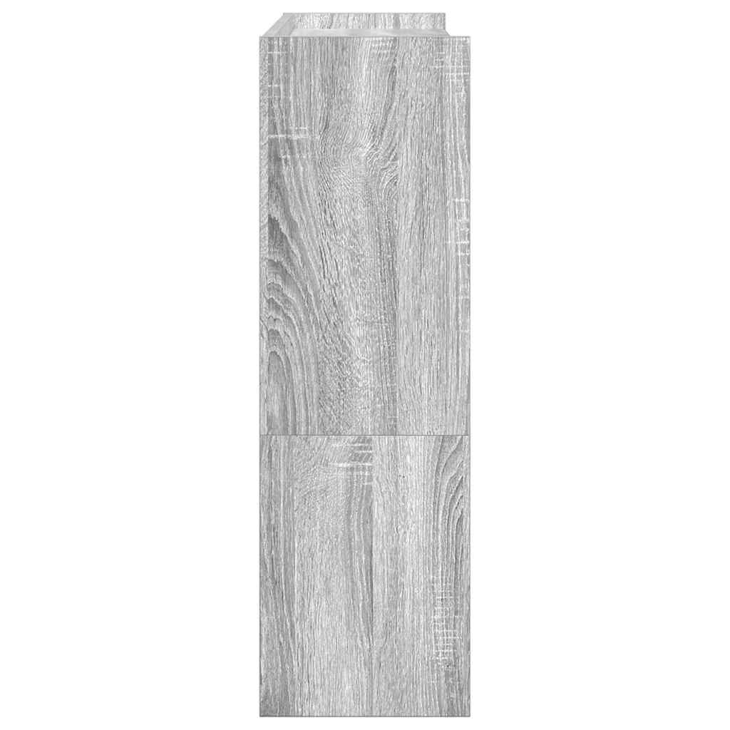 vidaXL Shoe Rack Grey Sonoma 80x25x81 cm Engineered Wood 5