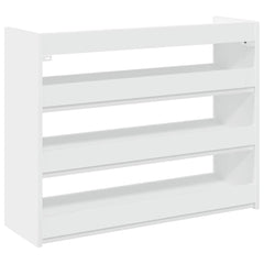 vidaXL Shoe Rack White 80x25x62 cm Engineered Wood 6