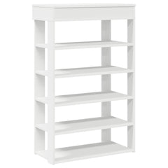 vidaXL Shoe Rack White 60x30x98 cm Engineered Wood 2