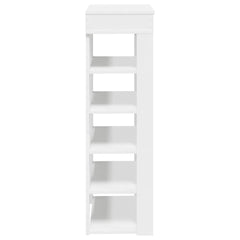 vidaXL Shoe Rack White 60x30x98 cm Engineered Wood 5