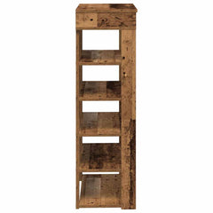 vidaXL Shoe Rack Old Wood 60x30x98 cm Engineered Wood 5