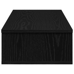 vidaXL Wall Shelf with Drawers Black 80x31x17 cm Engineered Wood 5