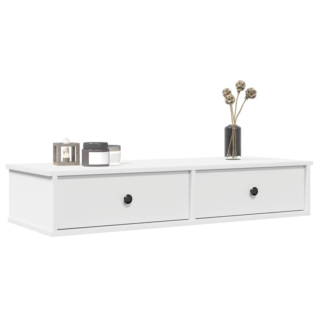 vidaXL Wall Shelf with Drawers 100x37.5x19 cm