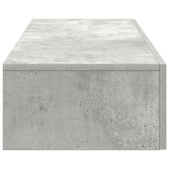 vidaXL Wall Shelf with Drawers Concrete Grey 60x26.5x15 cm Engineered Wood 5
