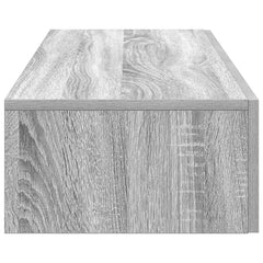 vidaXL Wall Shelf with Drawers Grey Sonoma 60x26.5x15 cm Engineered Wood 5