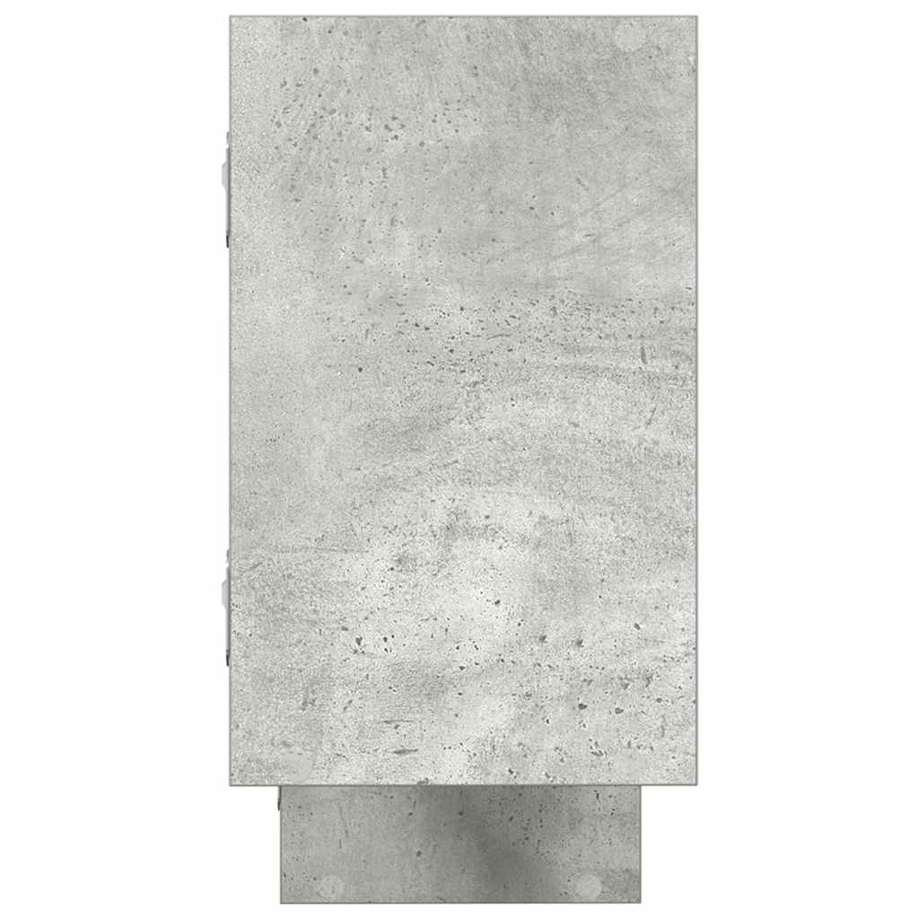 vidaXL Wall Cube Shelf 5 Compartments Concrete Grey Engineered Wood 5