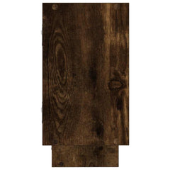 vidaXL Wall Cube Shelf 5 Compartments Smoked Oak Engineered Wood 5