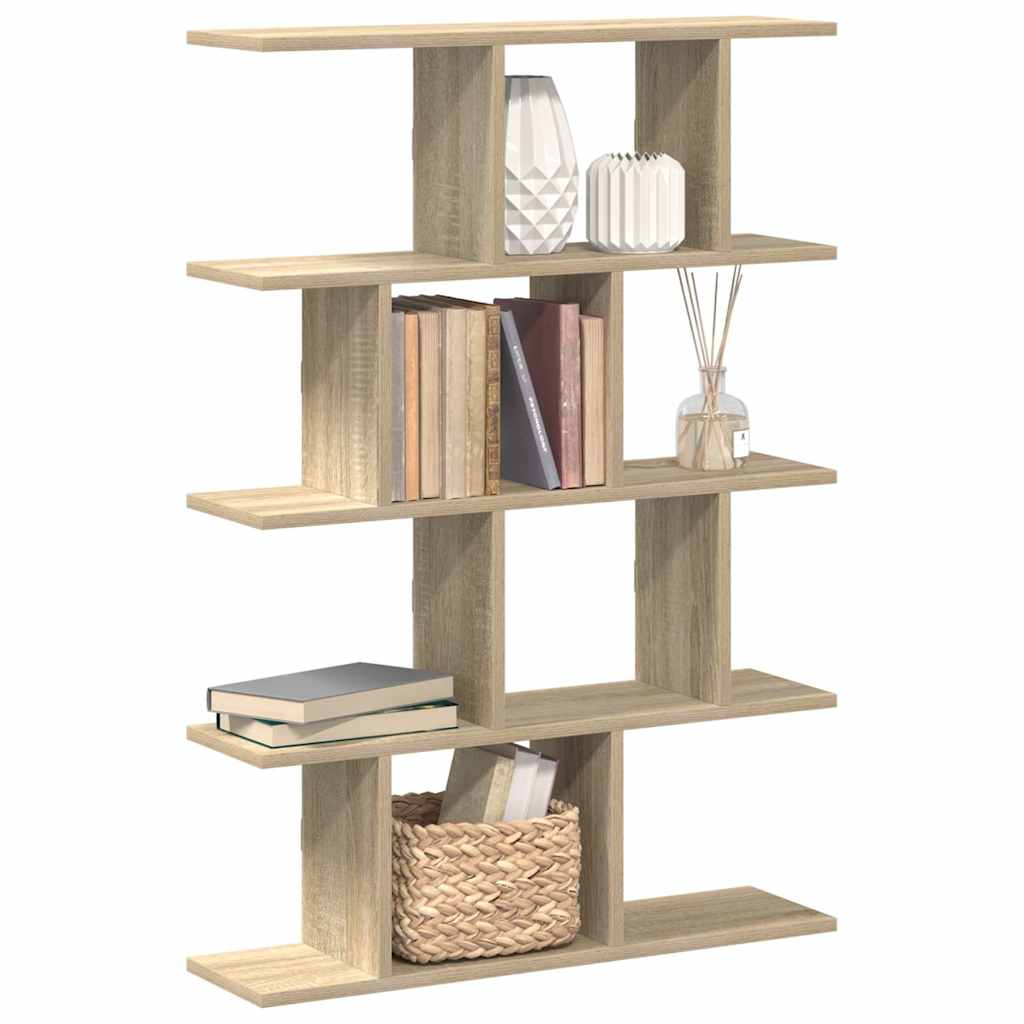 vidaXL Wall Cube Shelf 12 Compartments Sonoma Oak Engineered Wood 1
