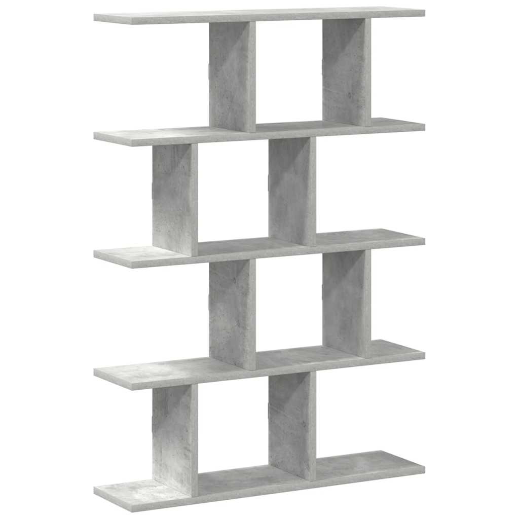 vidaXL Wall Cube Shelf 12 Compartments Concrete Grey Engineered Wood 2