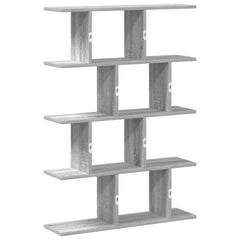 vidaXL Wall Cube Shelf 12 Compartments Grey Sonoma Engineered Wood 6