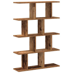 vidaXL Wall Cube Shelf 12 Compartments Old Wood Engineered Wood 2