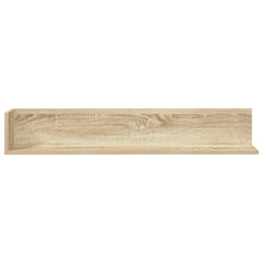 vidaXL Wall Shelves 2 pcs Sonoma Oak 100x16.5x16.5 cm Engineered Wood 4