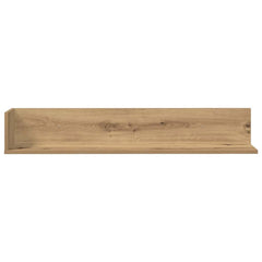 vidaXL Wall Shelves 2 pcs Artisan Oak 100x16.5x16.5 cm Engineered Wood 4