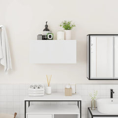 vidaXL Bathroom Wall Cabinet White 60x25x30 cm Engineered Wood 3