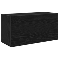 vidaXL Bathroom Wall Cabinet Black 60x25x30 cm Engineered Wood 2