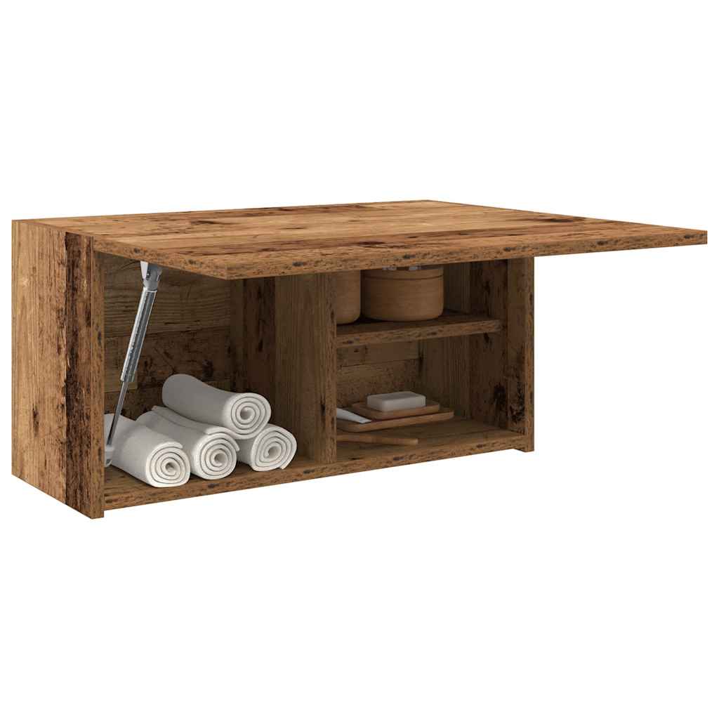 vidaXL Bathroom Wall Cabinet Old Wood 60x25x30 cm Engineered Wood 4