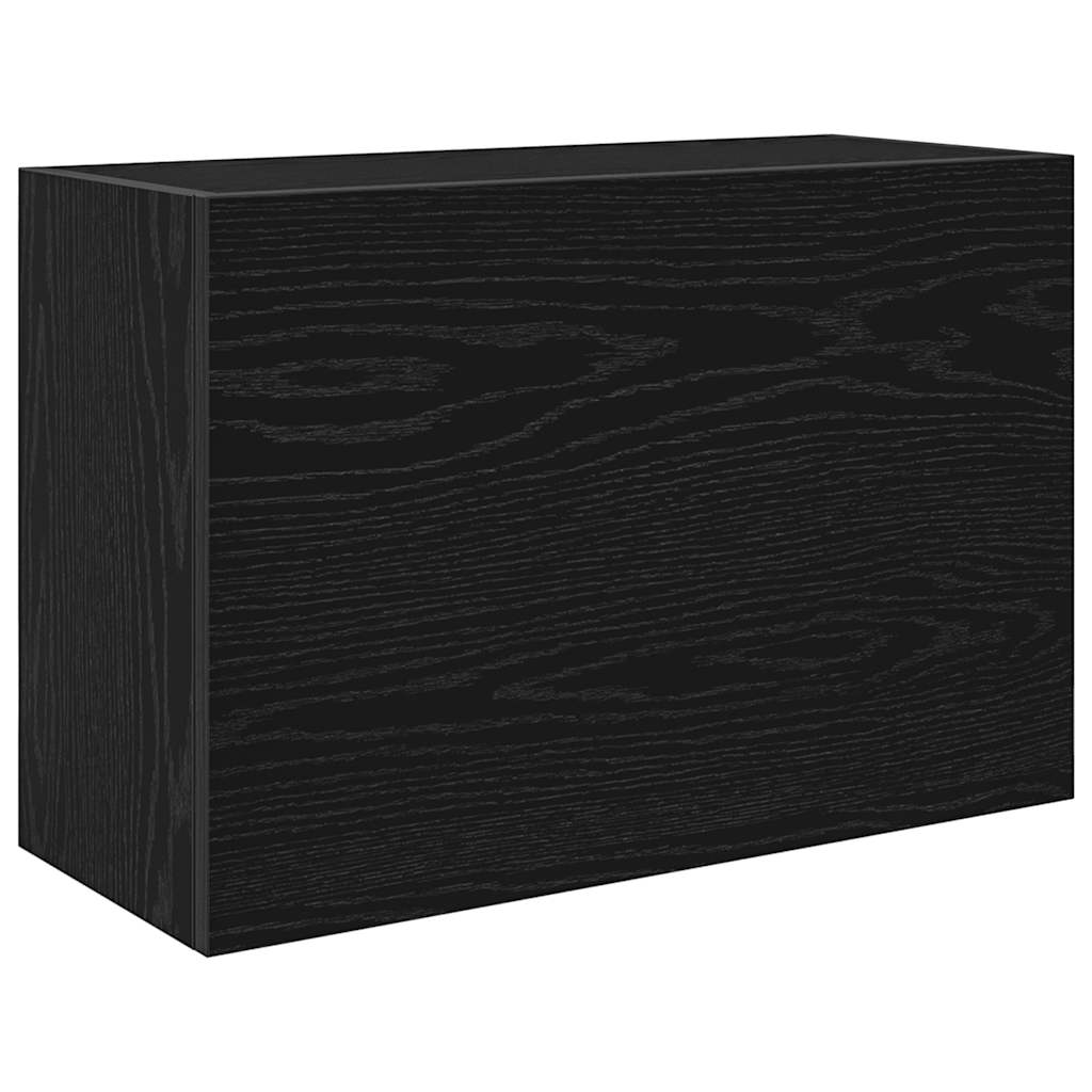vidaXL Bathroom Wall Cabinet Black 60x25x40 cm Engineered Wood 2