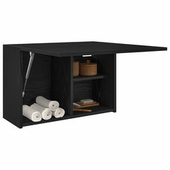 vidaXL Bathroom Wall Cabinet Black 60x25x40 cm Engineered Wood 4