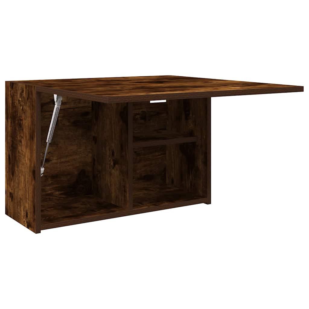 vidaXL Bathroom Wall Cabinet Smoked Oak 60x25x40 cm Engineered Wood 5