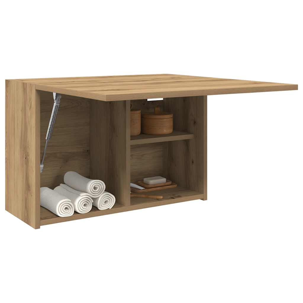 vidaXL Bathroom Wall Cabinet Artisan Oak 60x25x40 cm Engineered Wood 4