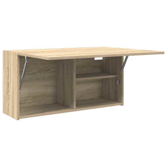 vidaXL Bathroom Wall Cabinet Sonoma Oak 80x25x40 cm Engineered Wood 6