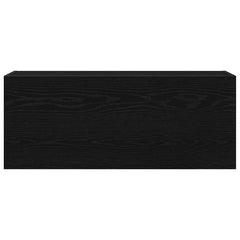vidaXL Bathroom Wall Cabinet Black 100x25x40 cm Engineered Wood 6