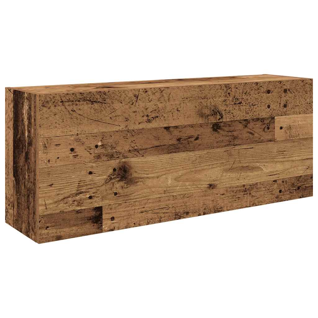 vidaXL Bathroom Wall Cabinet Old Wood 100x25x40 cm Engineered Wood 2
