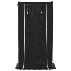 vidaxL Firewood Rack with Rain Cover 100x60x200 cm Galvanised Steel 4