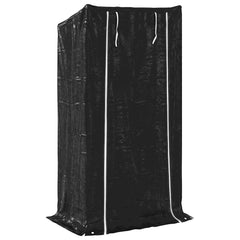 vidaxL Firewood Rack with Rain Cover 100x60x200 cm Galvanised Steel 5