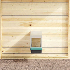 vidaXL Chicken Nesting Box 1 Compartment Wall-Mounted Galvanised Steel 3