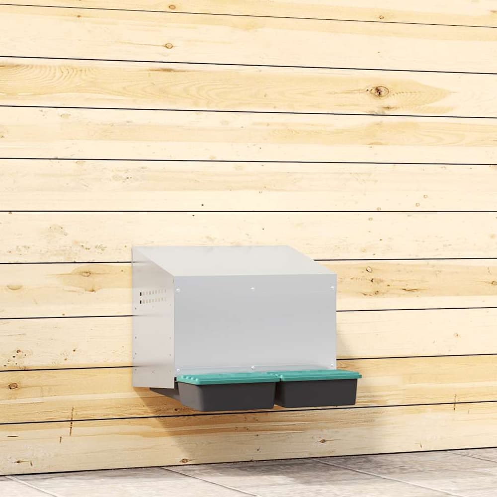 Chicken Nesting Box 2 Compartments Wall-Mounted 53 x 50 x 46 cm