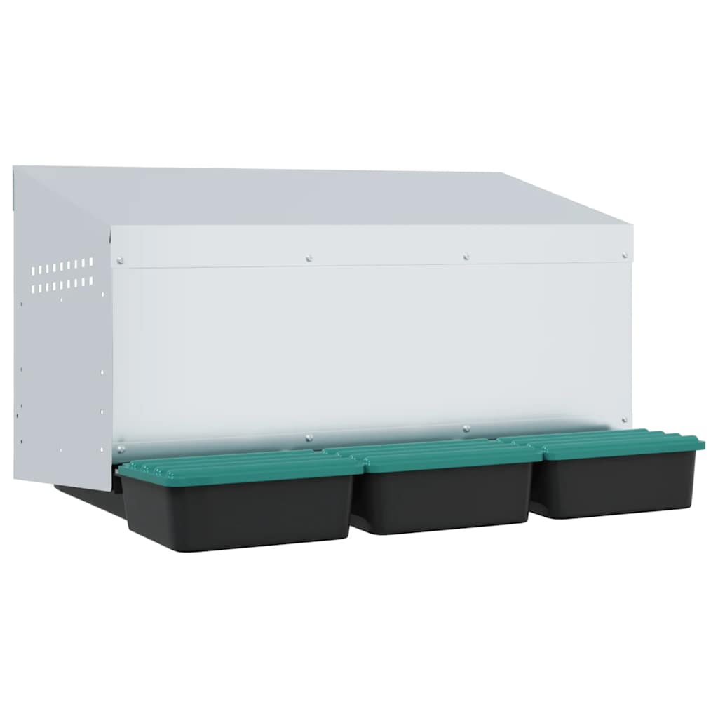 Chicken Nesting Box 2 Compartments Wall-Mounted 79.5 x 50 x 46 cm