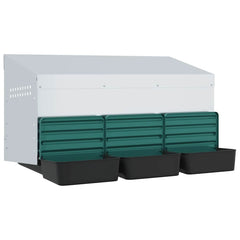 Chicken Nesting Box 2 Compartments Wall-Mounted 79.5 x 50 x 46 cm