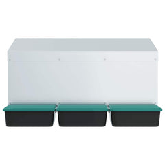 Chicken Nesting Box 2 Compartments Wall-Mounted 79.5 x 50 x 46 cm