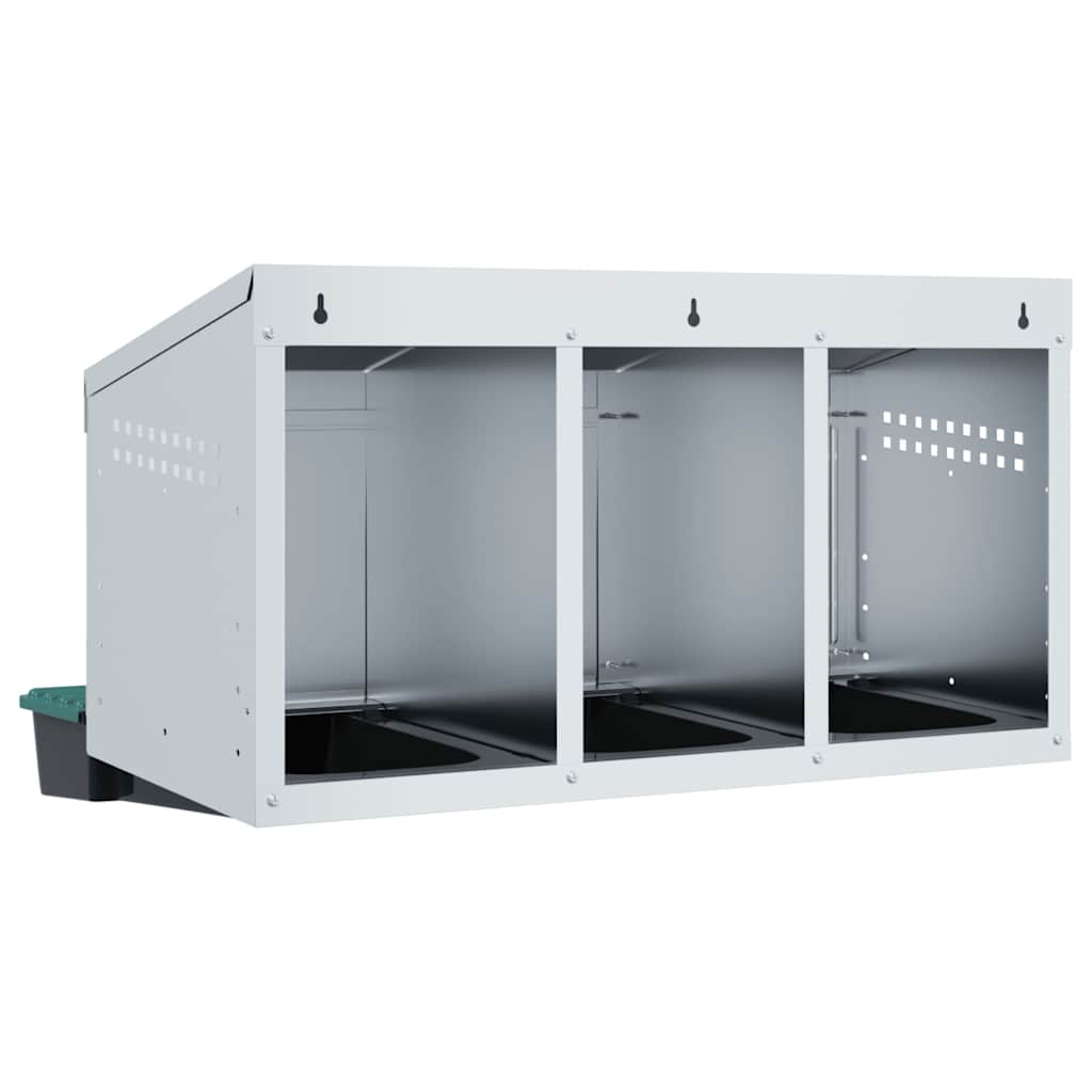 Chicken Nesting Box 2 Compartments Wall-Mounted 79.5 x 50 x 46 cm