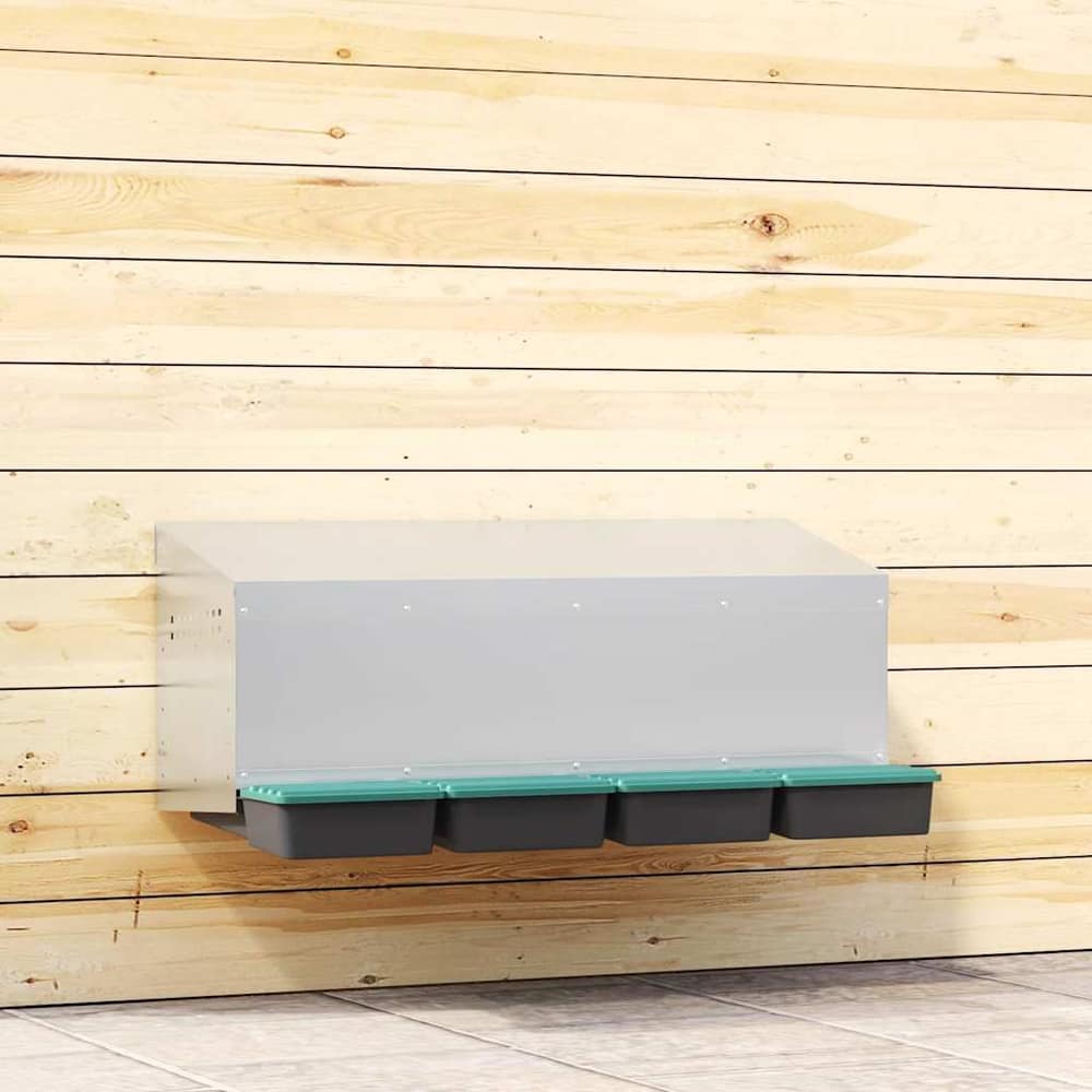 Chicken Nesting Box 2 Compartments Wall-Mounted 106 x 50 x 46 cm
