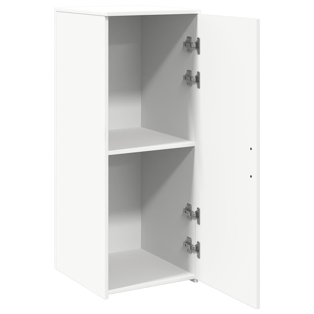 Storage Cabinet White Engineered Wood, image 4