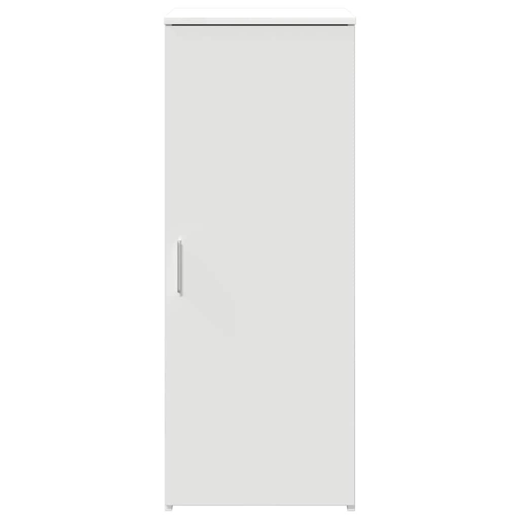 Storage Cabinet White Engineered Wood, image 5