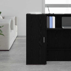 vidaXL Storage Cabinet Black 40x45x103.5 cm Engineered Wood 3