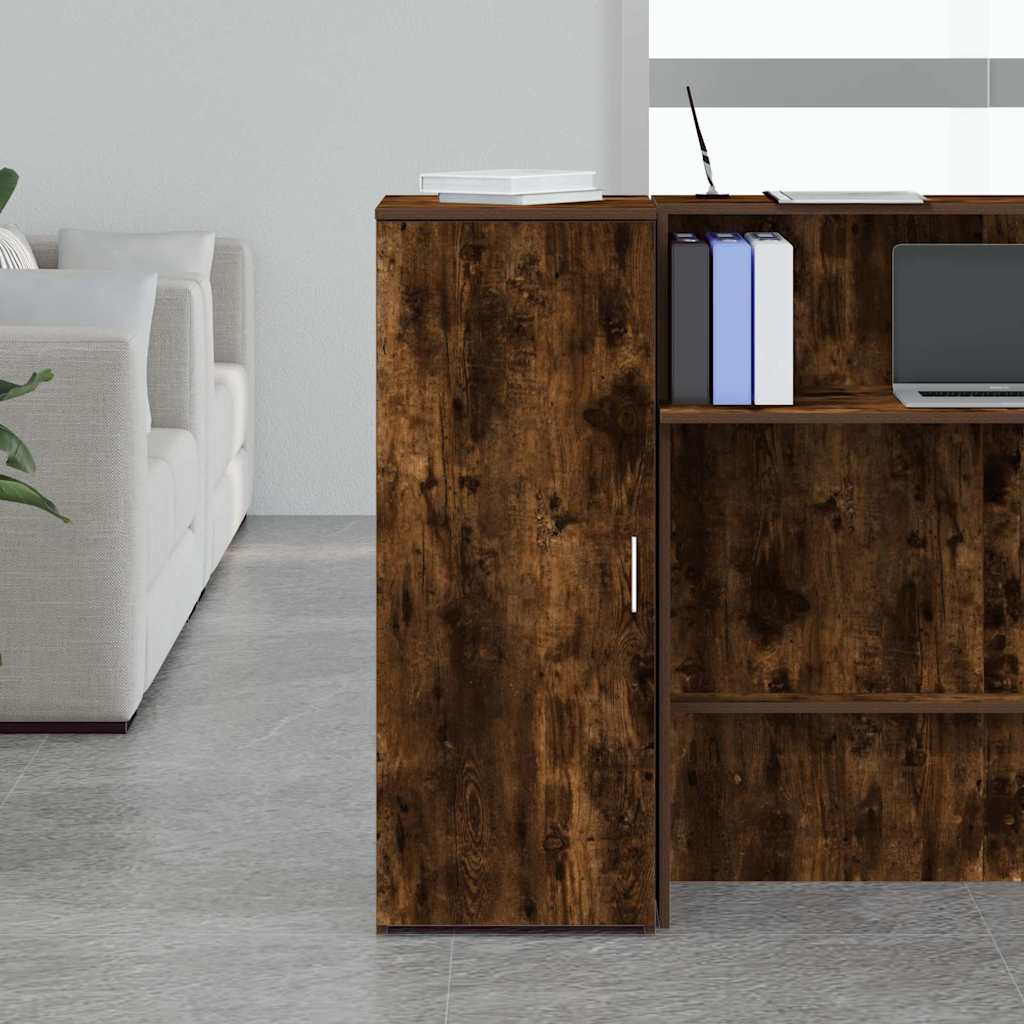 vidaXL Storage Cabinet Smoked Oak 40x45x103.5 cm Engineered Wood 3