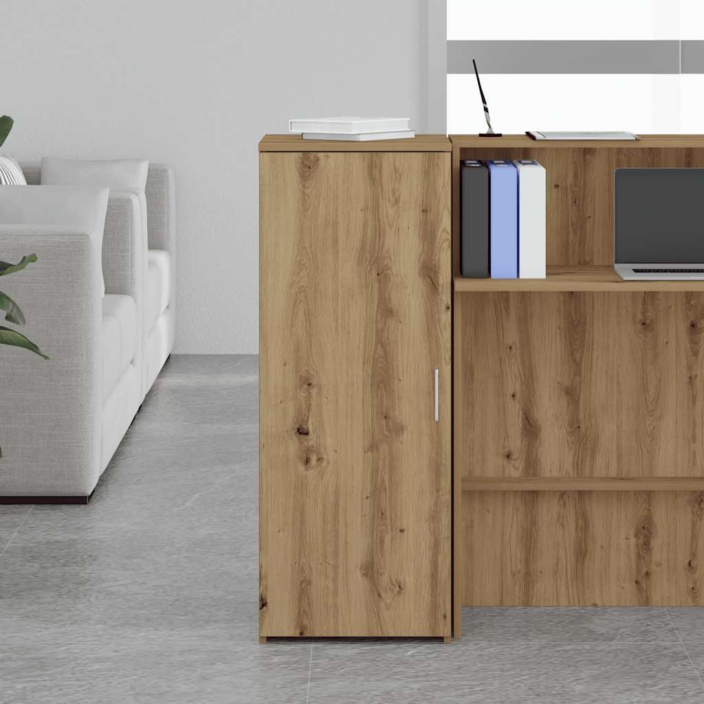 Storage Cabinet Artisan Oak Engineered Wood, image 3