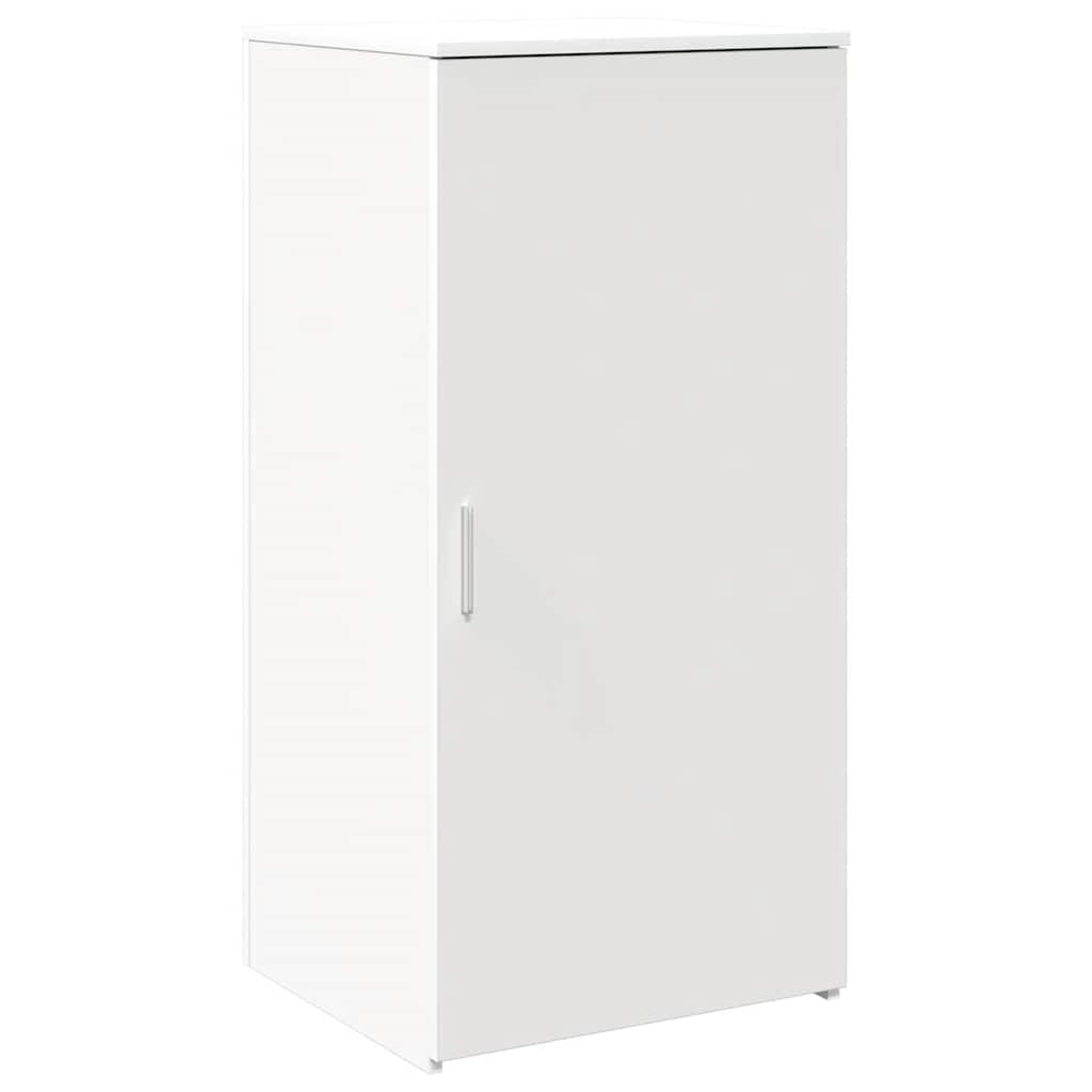 Storage Cabinet White Engineered Wood, image 2