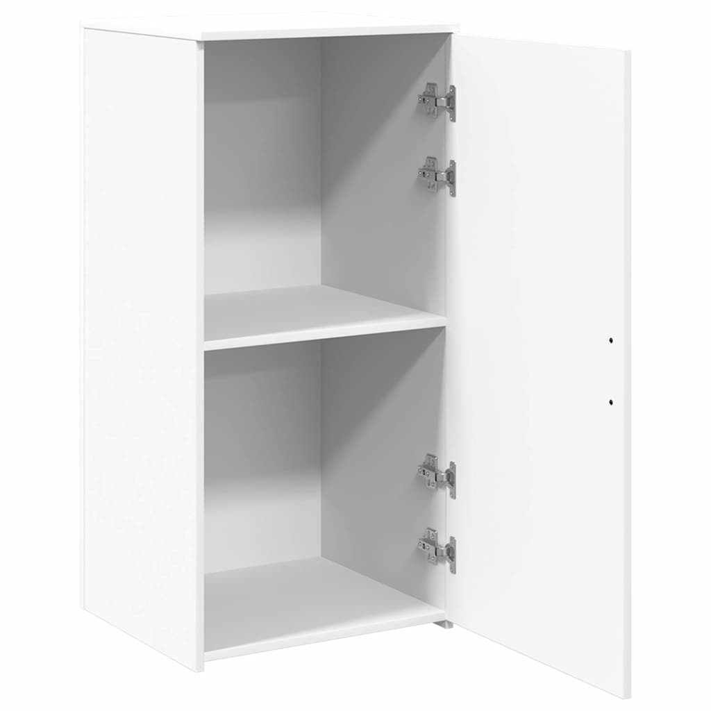 Storage Cabinet White Engineered Wood, image 4