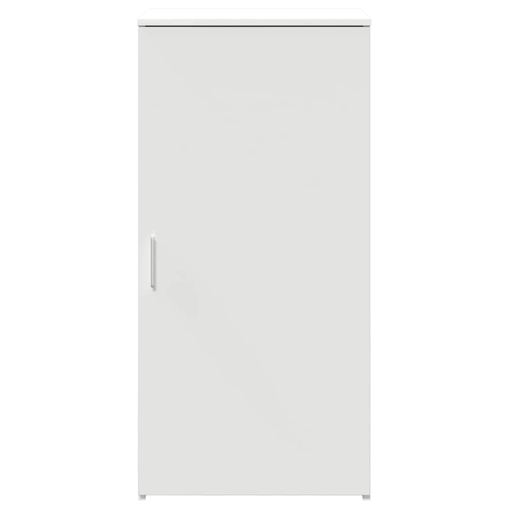 Storage Cabinet White Engineered Wood, image 5