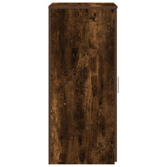 Storage Cabinet Smoked Oak Engineered Wood, image 5
