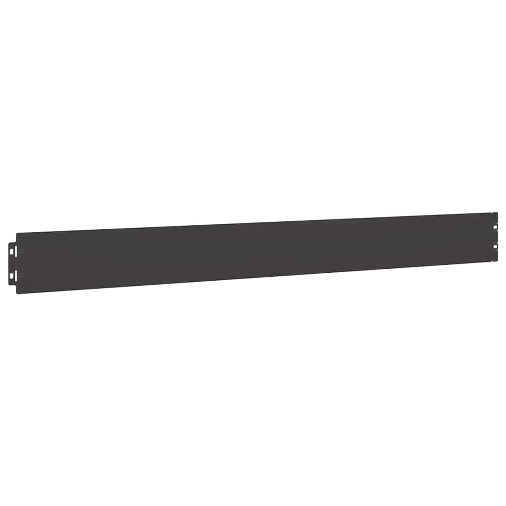 vidaXL Lawn Edging 10 pcs 10 x 103 cm Steel Black 4