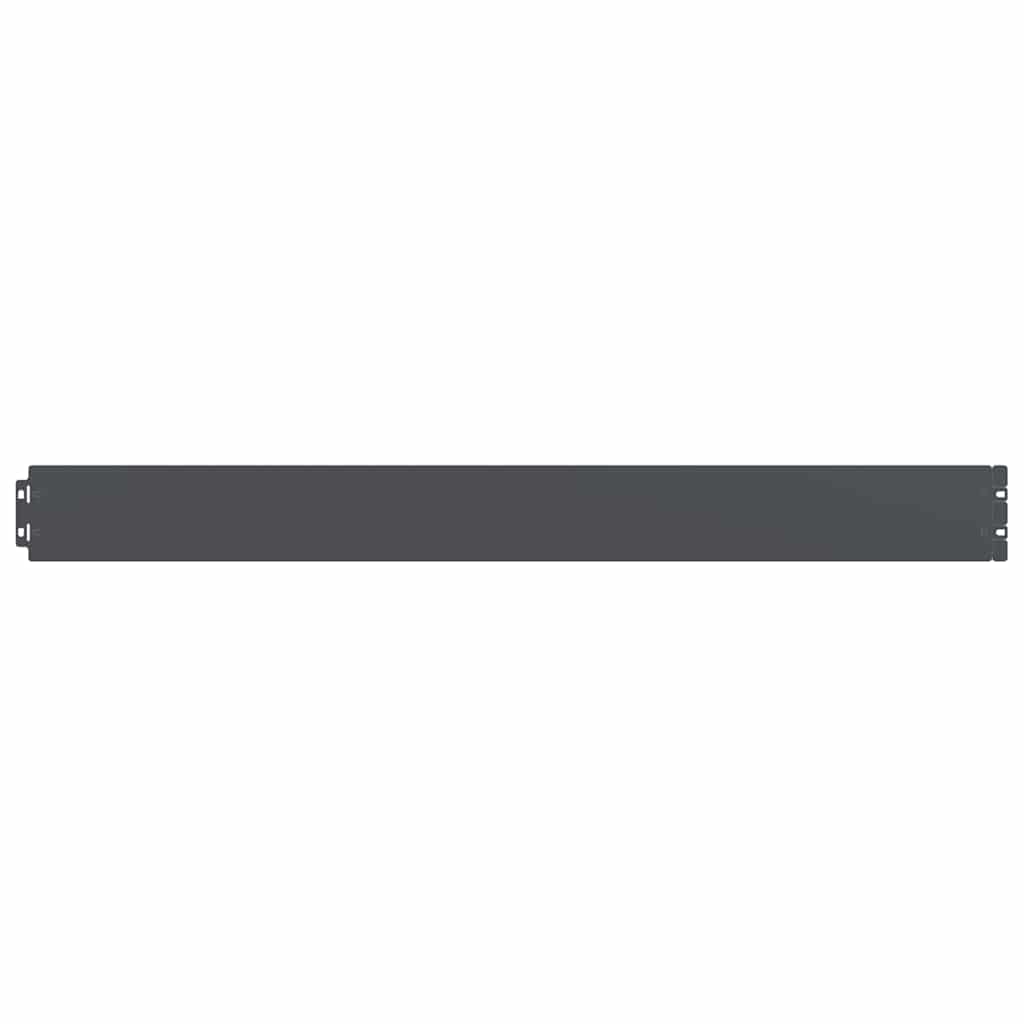 vidaXL Lawn Edging 10 pcs 10 x 103 cm Steel Anthracite 3