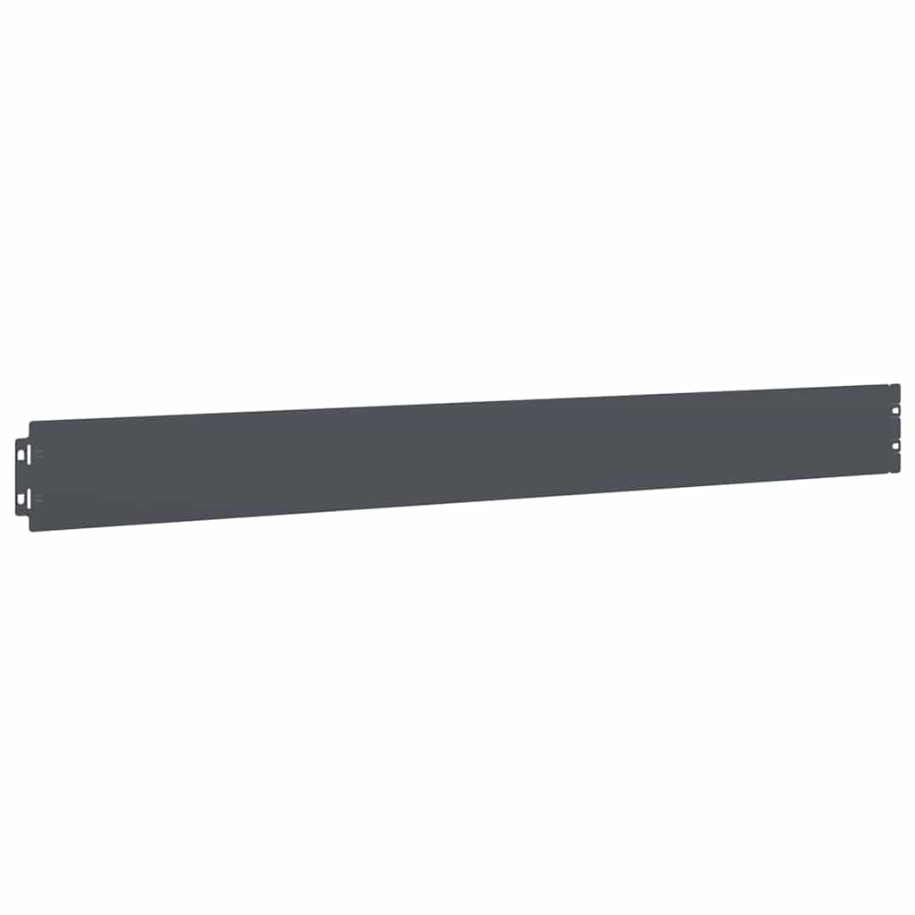 vidaXL Lawn Edging 10 pcs 10 x 103 cm Steel Anthracite 4